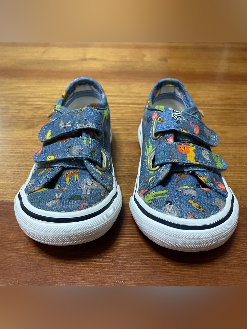 Keds x Riley Paper Company Toddler Blue Animal-Print Zoo Sneakers